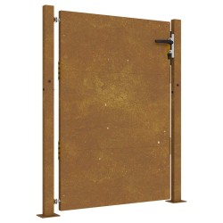 Portail de jardin 105x130 cm acier corten 