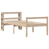 Lit pour personne âgée avec tête de lit sans matelas 90x190 cm 