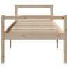 Lit pour personne âgée avec tête de lit sans matelas 90x190 cm 