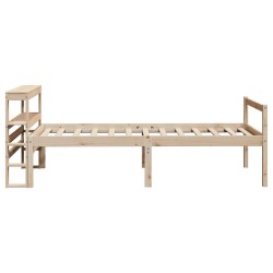 Lit pour personne âgée avec tête de lit sans matelas 90x190 cm 