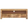 Meuble TV 110x30x40 cm Bois de manguier brut 