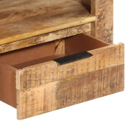 Meuble TV 110x30x40 cm Bois de manguier brut 