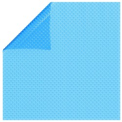 Couverture de piscine rectangulaire 1200x600 cm PE Bleu 
