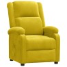 Fauteuil inclinable jaune velours 