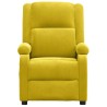 Fauteuil inclinable jaune velours 