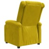 Fauteuil inclinable jaune velours 