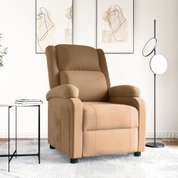 Fauteuil inclinable Marron Velours 