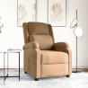Fauteuil inclinable Marron Velours 
