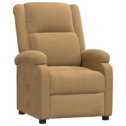 Fauteuil inclinable Marron Velours 