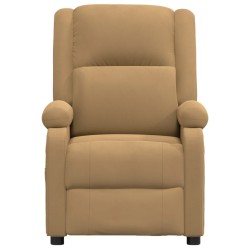 Fauteuil inclinable Marron Velours 