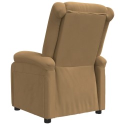 Fauteuil inclinable Marron Velours 