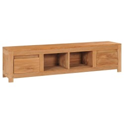 Meuble TV 115x30x35 cm bois de teck massif 