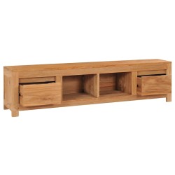 Meuble TV 115x30x35 cm bois de teck massif 