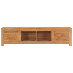 Meuble TV 115x30x35 cm bois de teck massif 