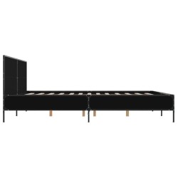 Cadre de lit sans matelas noir 180x200 cm 