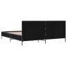 Cadre de lit sans matelas noir 180x200 cm 