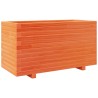 Jardinière cire marron 90x40x49,5 cm bois de pin massif 