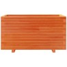 Jardinière cire marron 90x40x49,5 cm bois de pin massif 