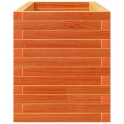 Jardinière cire marron 90x40x49,5 cm bois de pin massif 