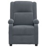 Fauteuil inclinable Gris foncé Velours 