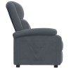 Fauteuil inclinable Gris foncé Velours 