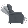 Fauteuil inclinable Gris foncé Velours 
