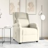 Fauteuil inclinable Crème Velours 