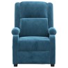 Fauteuil inclinable bleu velours 