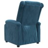 Fauteuil inclinable bleu velours 