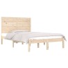 Cadre de lit sans matelas 135x190 cm bois massif 
