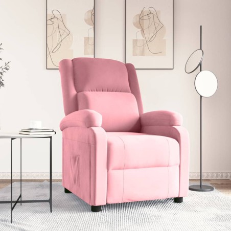 Fauteuil inclinable Rose Velours 