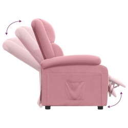 Fauteuil inclinable Rose Velours 