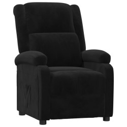 Fauteuil inclinable noir velours 