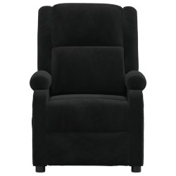 Fauteuil inclinable noir velours 