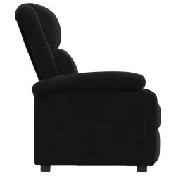 Fauteuil inclinable noir velours 