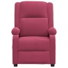 Fauteuil inclinable rouge bordeaux velours 