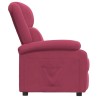 Fauteuil inclinable rouge bordeaux velours 