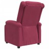 Fauteuil inclinable rouge bordeaux velours 