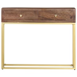 Table console 90 x 30 x 75 cm Bois de manguier massif 