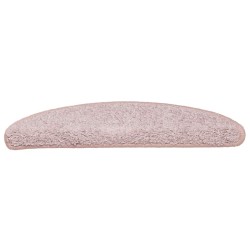 Tapis d'escalier 30 pcs rose clair 65x21x4 cm 