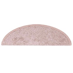 Tapis d'escalier 30 pcs rose clair 65x21x4 cm 