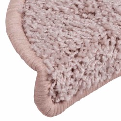 Tapis d'escalier 30 pcs rose clair 65x21x4 cm 