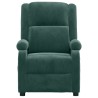 Fauteuil inclinable vert foncé velours 