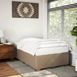 Cadre de lit sans matelas cappuccino 120x200 cm similicuir 