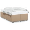 Cadre de lit sans matelas cappuccino 120x200 cm similicuir 
