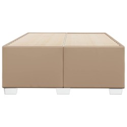 Cadre de lit sans matelas cappuccino 120x200 cm similicuir 