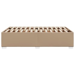 Cadre de lit sans matelas cappuccino 120x200 cm similicuir 