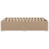 Cadre de lit sans matelas cappuccino 120x200 cm similicuir 