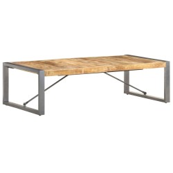Table basse 140x70x40 cm Bois de manguier brut 