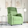 Fauteuil inclinable vert clair velours 